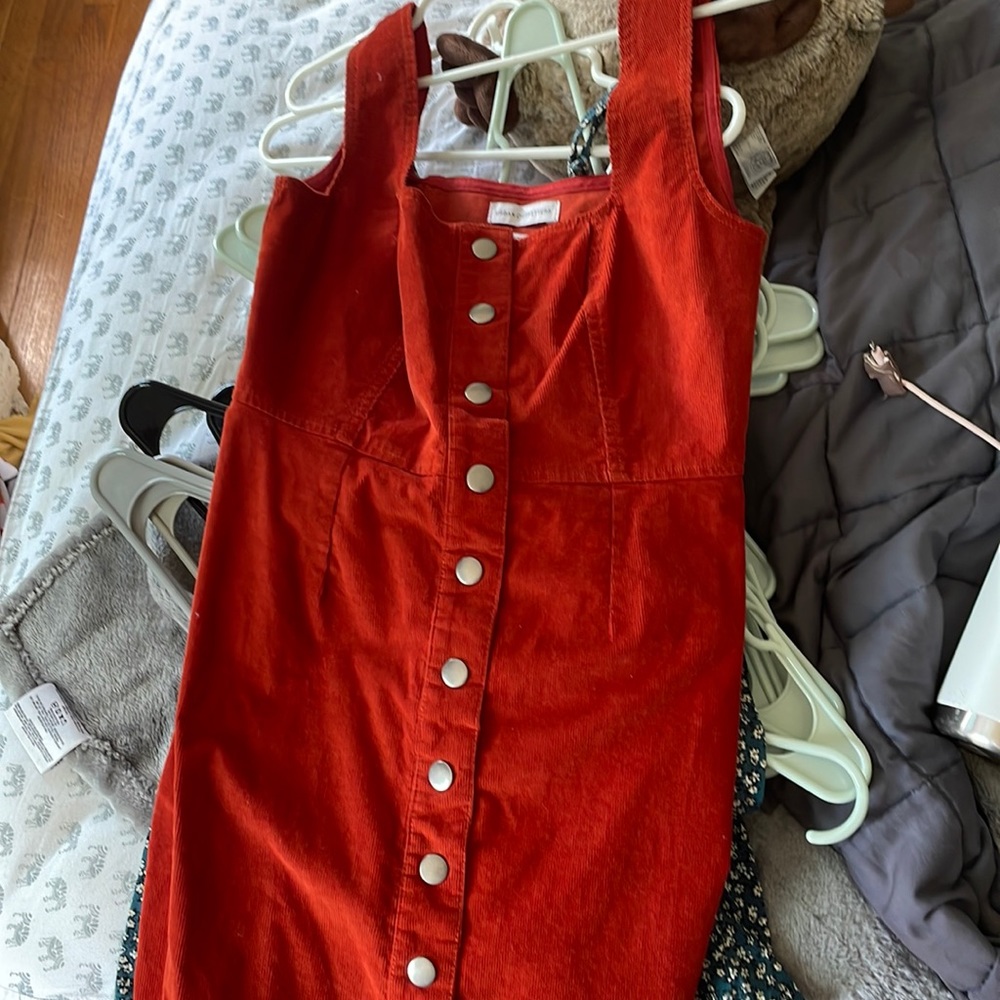 Rust colored corduroy dress, Urban Outfitters, 4